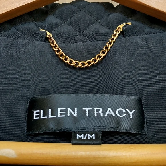 Excellent Used Condition Ellen Tracy Quilted Anorak Plush Lined Jacket Size Med - Picture 3 of 10